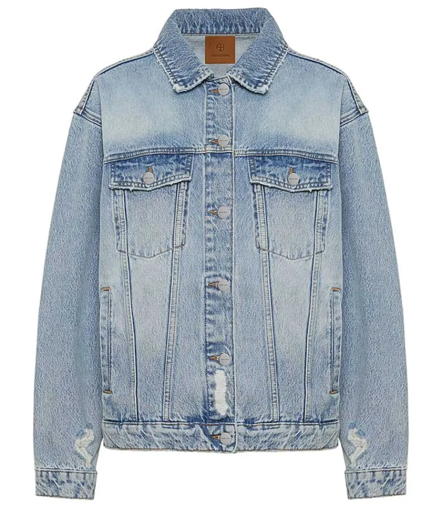 Clearance Veste En Jean Oversize Rory Vintage Blue Femme Manteaux & Vestes