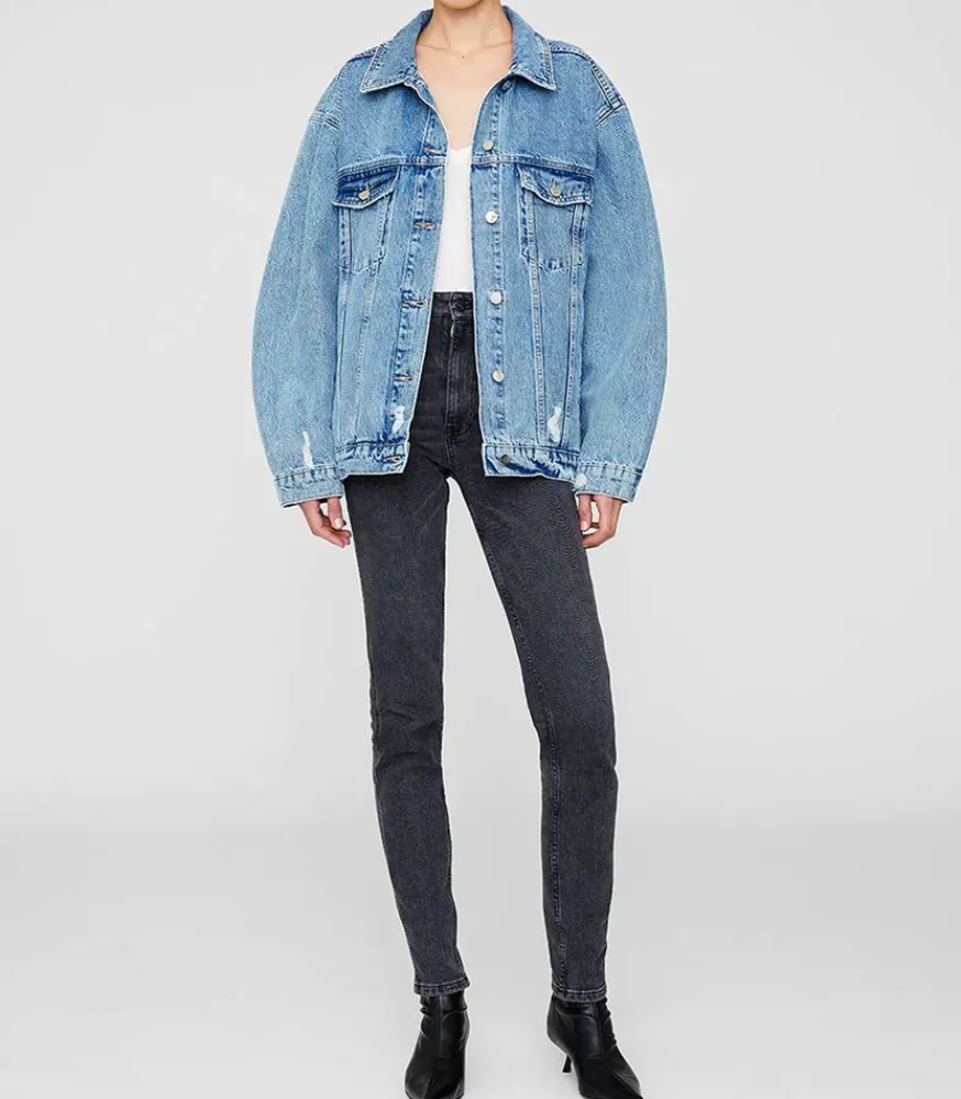Clearance Veste En Jean Oversize Rory Vintage Blue Femme Manteaux & Vestes