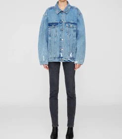 Clearance Veste En Jean Oversize Rory Vintage Blue Femme Manteaux & Vestes