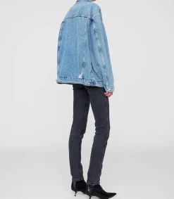 Clearance Veste En Jean Oversize Rory Vintage Blue Femme Manteaux & Vestes
