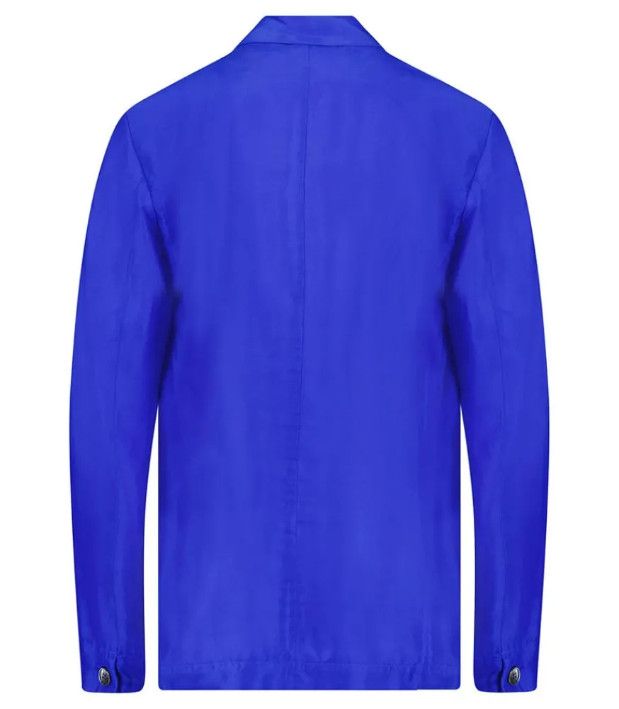 Outlet Veste En Soie Habotai Lapis Femme Manteaux & Vestes