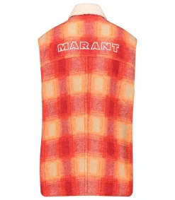 New Veste Sans Manches Kiran Orange Homme Manteaux & Vestes